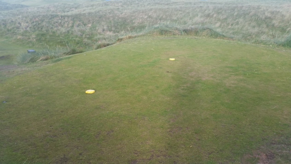 The gents tee at the 13th. It had naturally recovered a bit by the time I took this picture, but I am expecting it to look a lot better by the middle of July following our remedial program of works.