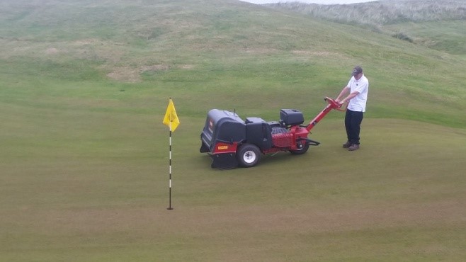 ...Before Chris aerates with the procore